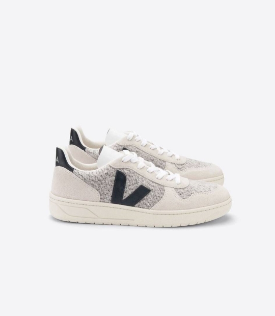 Veja V-10 Flannel Träningsskor Herr Svarta | 462NUIJTK